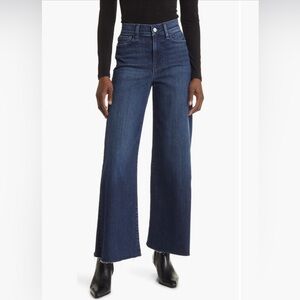 NWT Frame Le Palazzo Raw Hem High Waiste Crop Wide Leg Jeans Sz 27